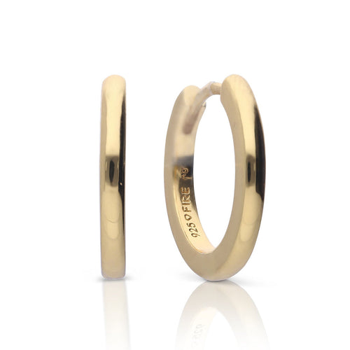Diamonfire Plain Hoop Earrings by Gecko Jewellery Retail – Silver