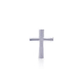 Diamonfire Single Plain Cross Stud Earring in Sterling Silver | Gecko