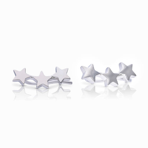 Diamonfire Triple Star Crawler Earrings by Gecko Jewellery Retail