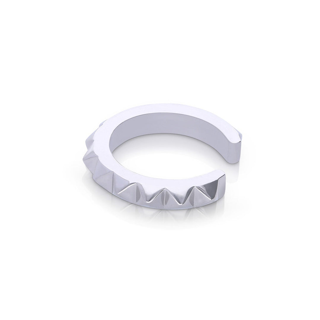 Diamonfire Plain Spiked Ear Cuff by Gecko Jewellery - Sterling Silver