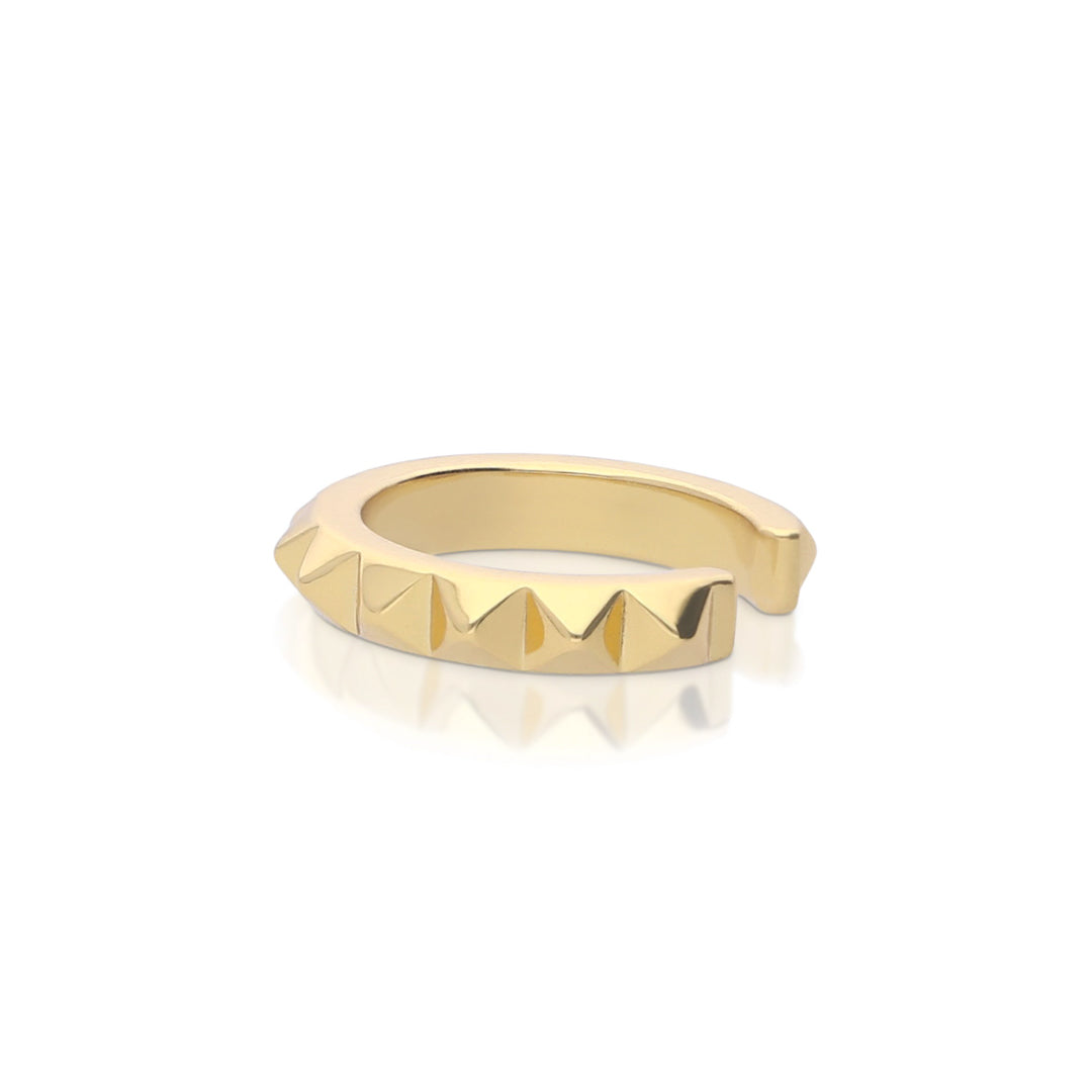 Diamonfire Plain Spiked Ear Cuff by Gecko Jewellery - Sterling Silver