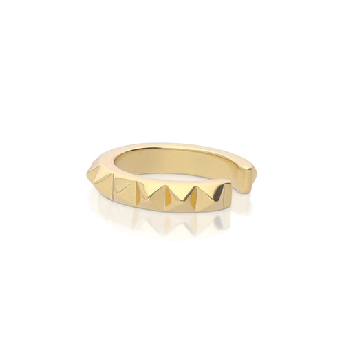 Diamonfire Plain Spiked Ear Cuff by Gecko Jewellery - Sterling Silver