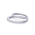 Diamonfire Double Row Ear Cuff in Sterling Silver by Gecko Jewellery