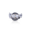 Diamonfire Single Four Stone Crawler Stud Earring by Gecko Jewellery