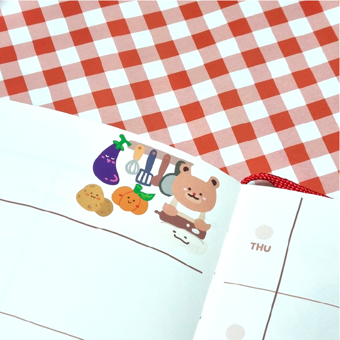 LuLuFun Studio Cute Farm Animal Stickers for Scrapbooking – 1 Sheet