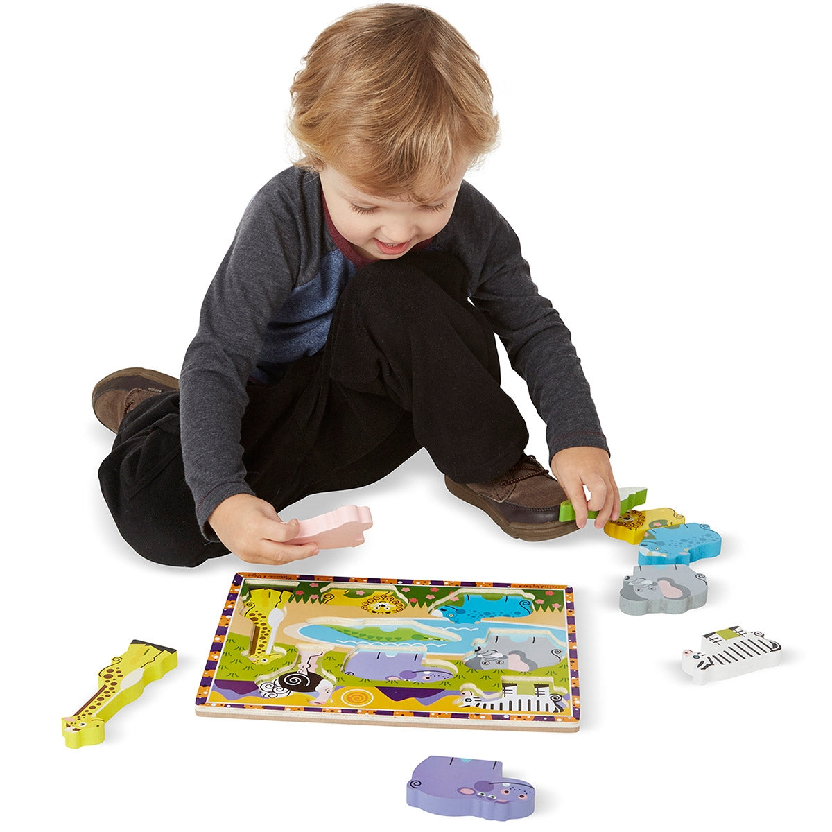 Melissa & Doug Safari Animals Chunky Puzzle
