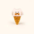 LuLuFun Studio Bellin Kitty Ice Cream Cone Plush Cat Bag Charm