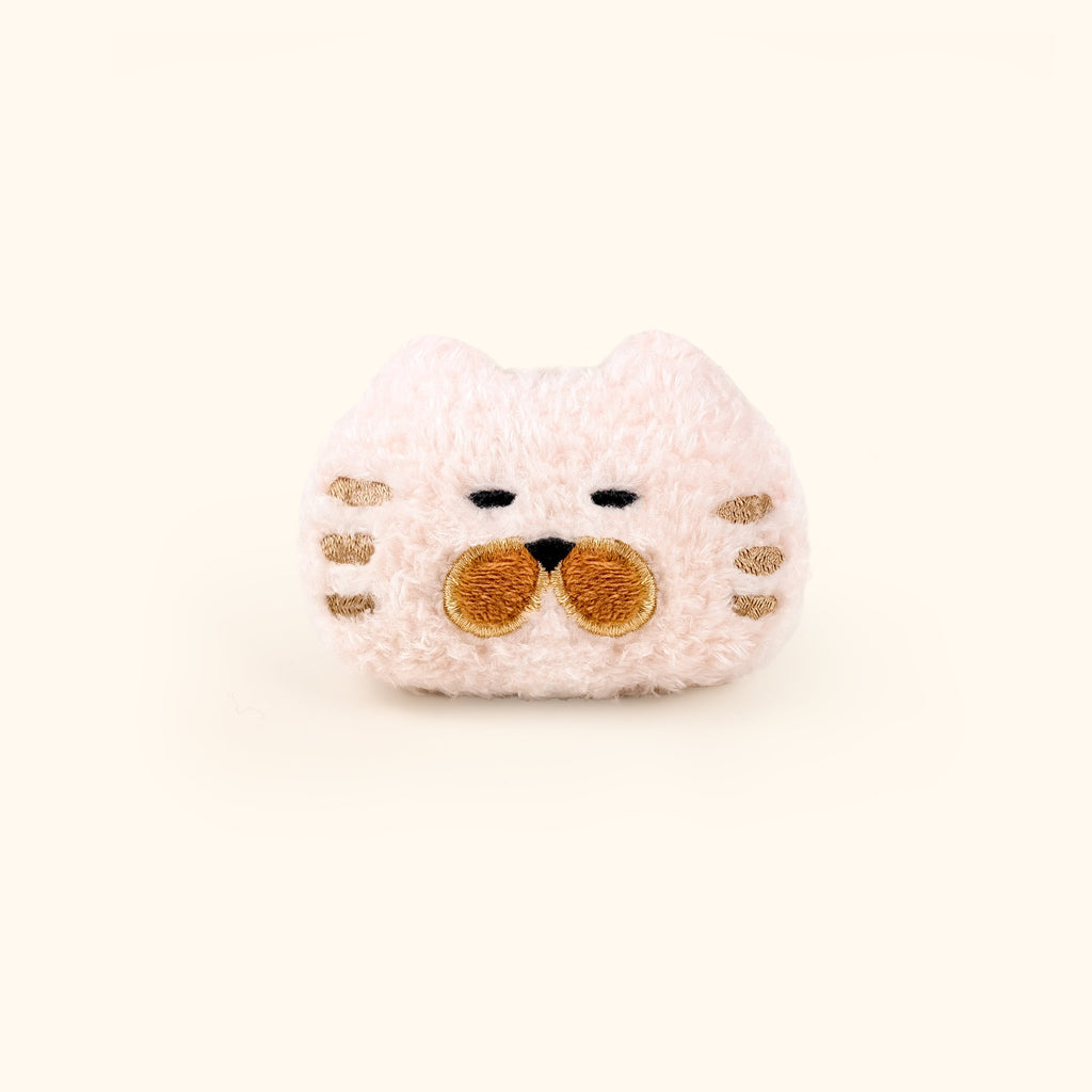 LuLuFun Studio Bellin Kitty Plush Charm – White Tuxedo Cat Bag Accessory