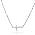 Gecko Jewellery Pave Zirconia Cross Necklace – Diamonfire Collection