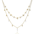 Gecko Jewellery Diamonfire Cubic Zirconia Double Row Necklace