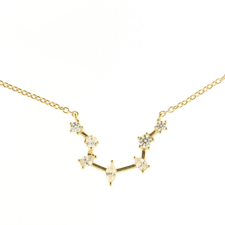 Zodiac Constellation Necklace | Gold Plated Sterling Silver by Gecko