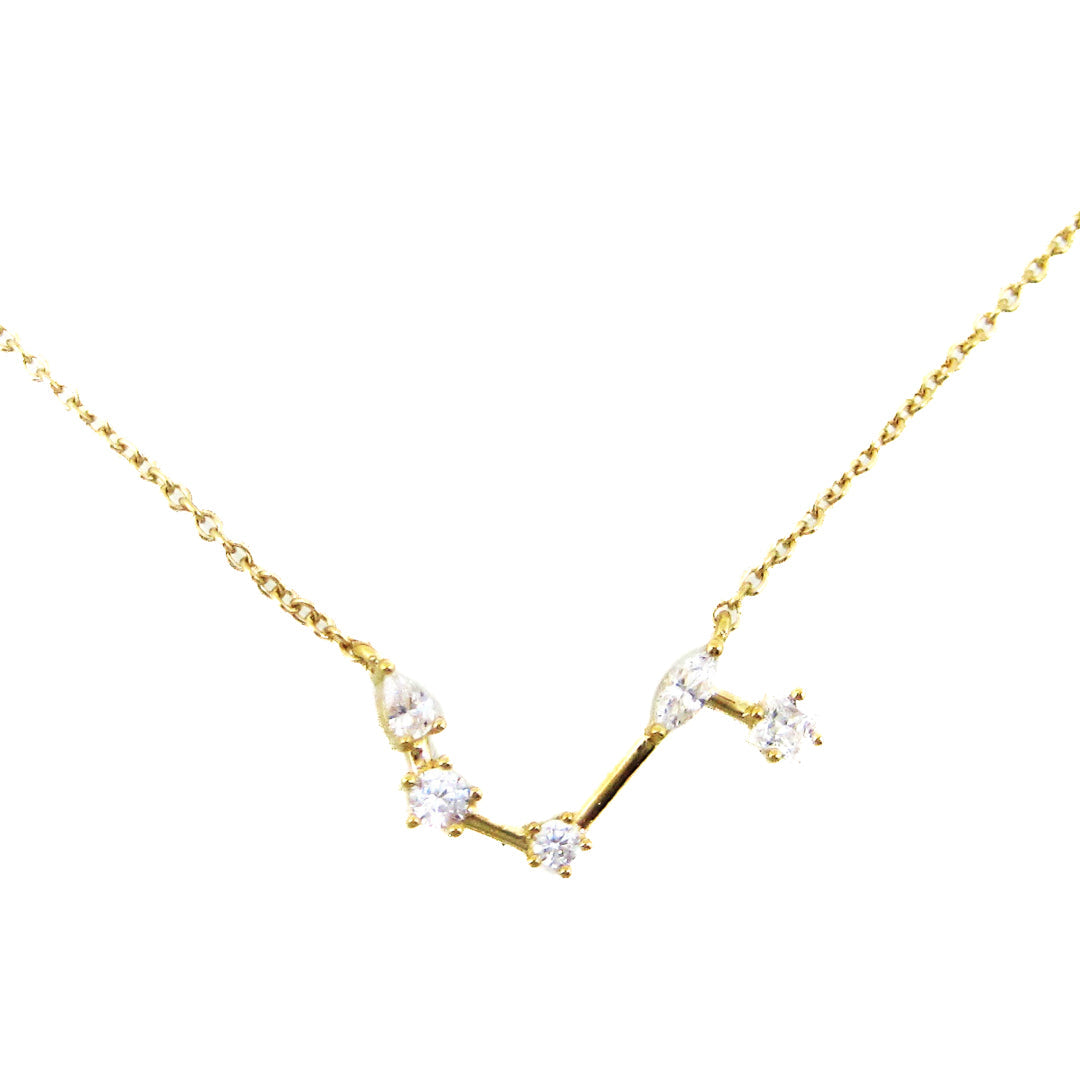 Zodiac Constellation Necklace | Gold Plated Sterling Silver by Gecko