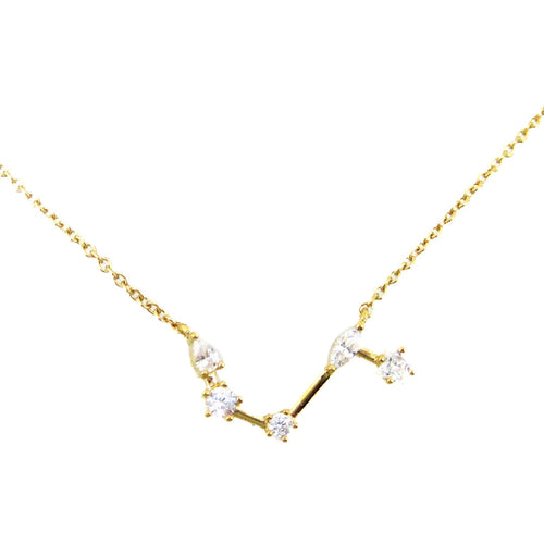 Zodiac Constellation Necklace | Gold Plated Sterling Silver by Gecko