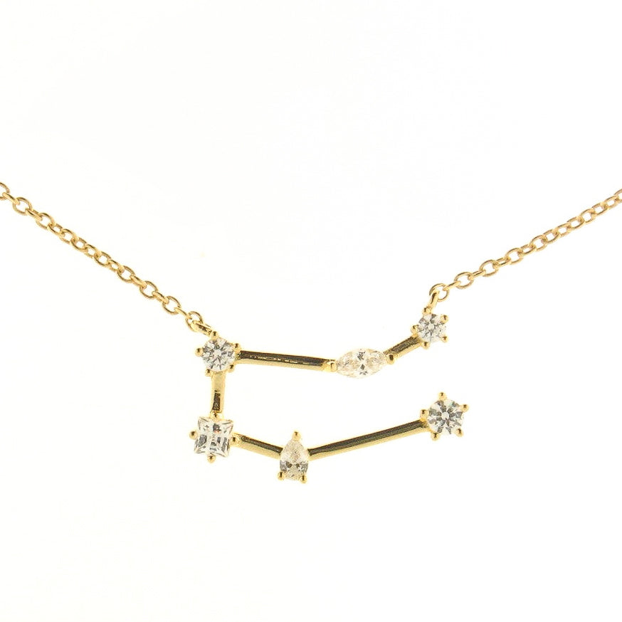 Zodiac Constellation Necklace | Gold Plated Sterling Silver by Gecko