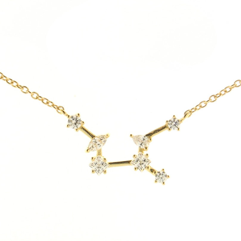 Zodiac Constellation Necklace | Gold Plated Sterling Silver by Gecko