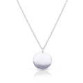 Diamonfire Plain Disc Necklace by Gecko Jewellery – Sterling Silver