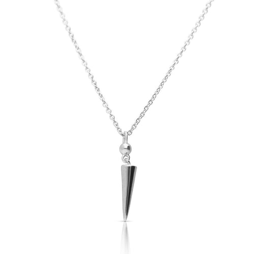 Plain Spiked Necklace in Silver and Yellow Gold by Gecko Jewellery