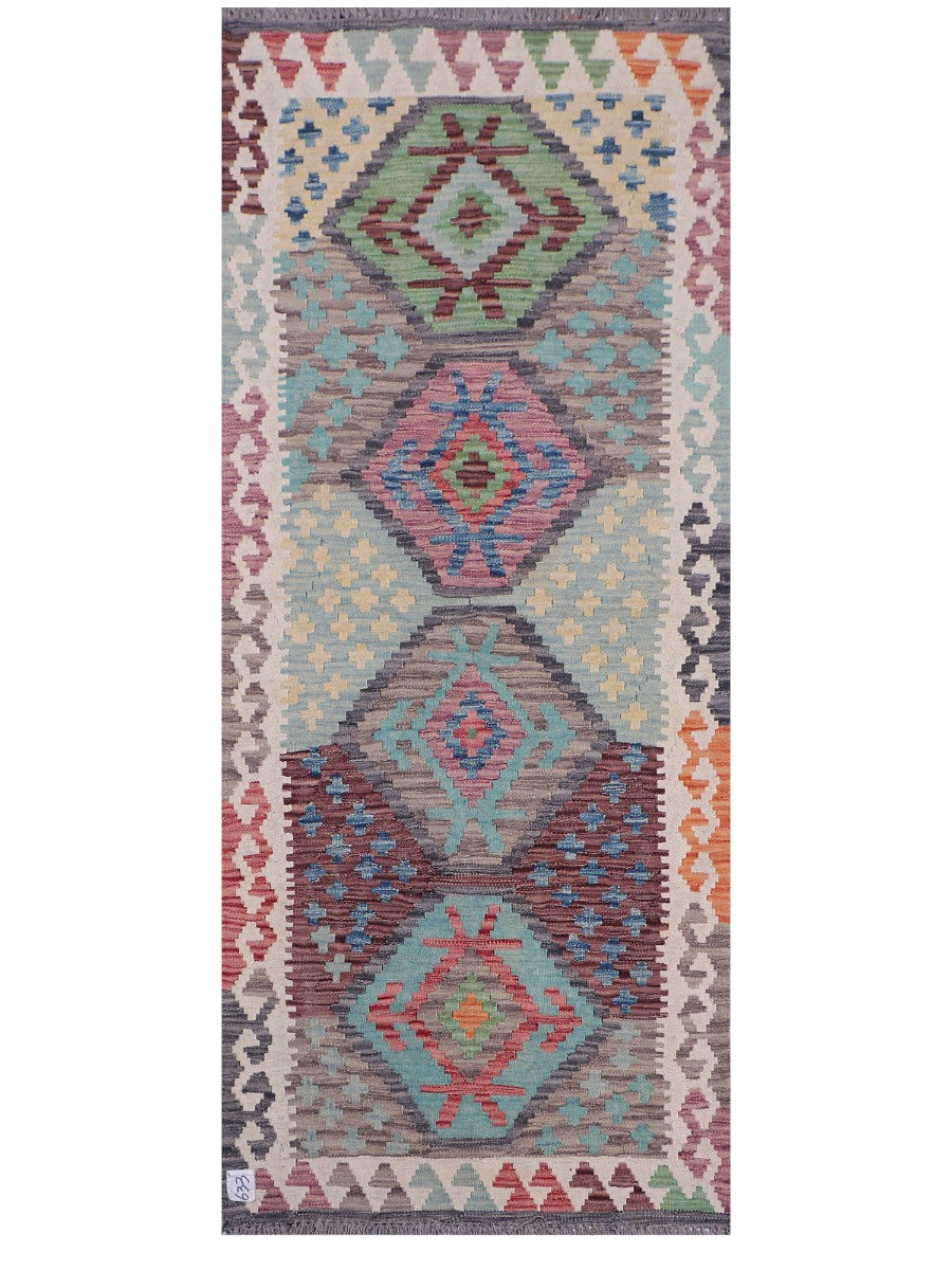 Maimana Kilim - 200 x 83 cm