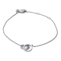 Diamonfire Interlinking Rings Bracelet by Gecko Jewellery Retail