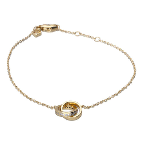 Diamonfire Interlinking Rings Bracelet by Gecko Jewellery Retail