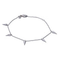 Gecko Jewellery Plain Spiked Bracelet – Silver & Yellow Gold Plated