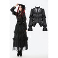 Dark in Love Bellatrix Frill Blouse – Black Victorian Gothic Top