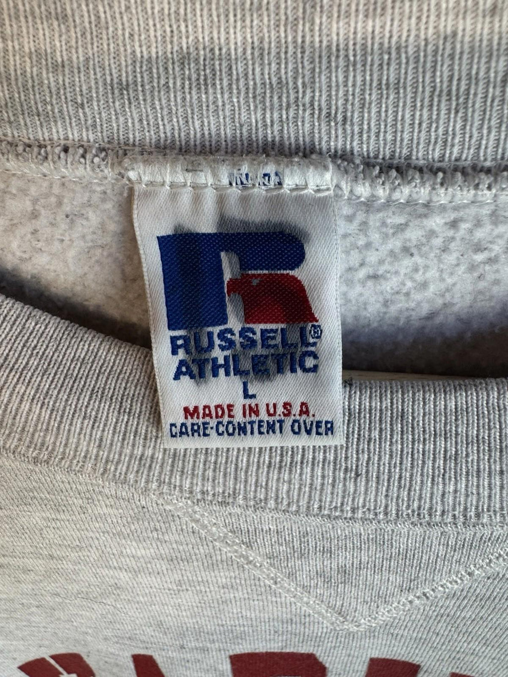 Vintage Russell Athletic Grey  College Jumper Sweater Sweatshirt Men’s Large