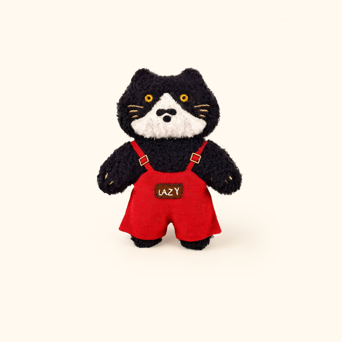 LuLuFun Studio George Kitty Tuxedo Cat Plush Bag Charm - Soft Kawaii Toy