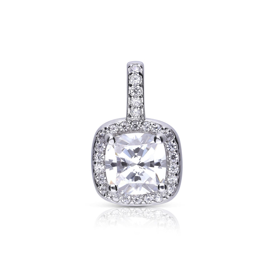 Diamonfire Square Pave Set Pendant by Gecko Jewellery Retail