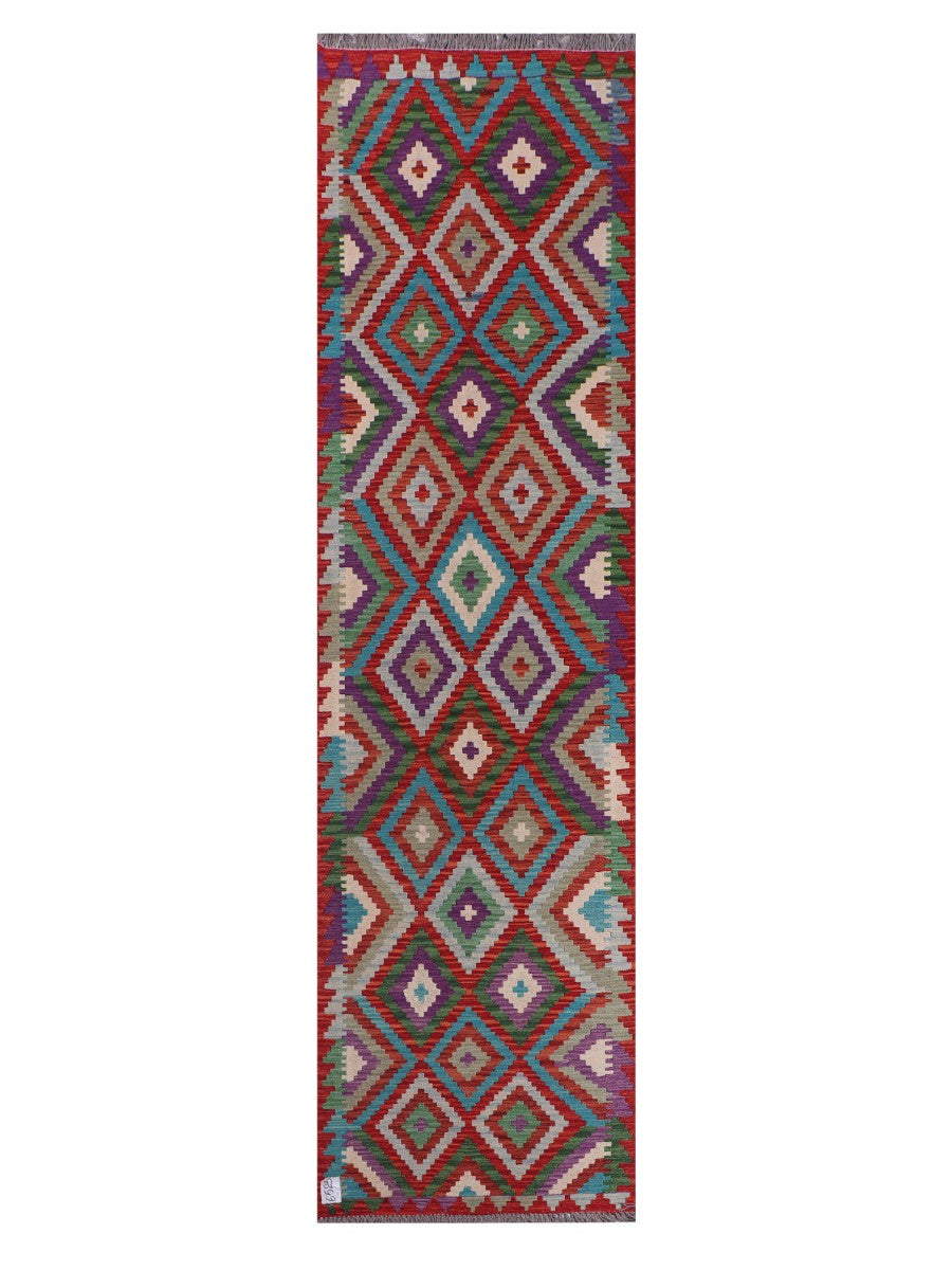 Maimana Kilim Runner - 291 x 78 cm