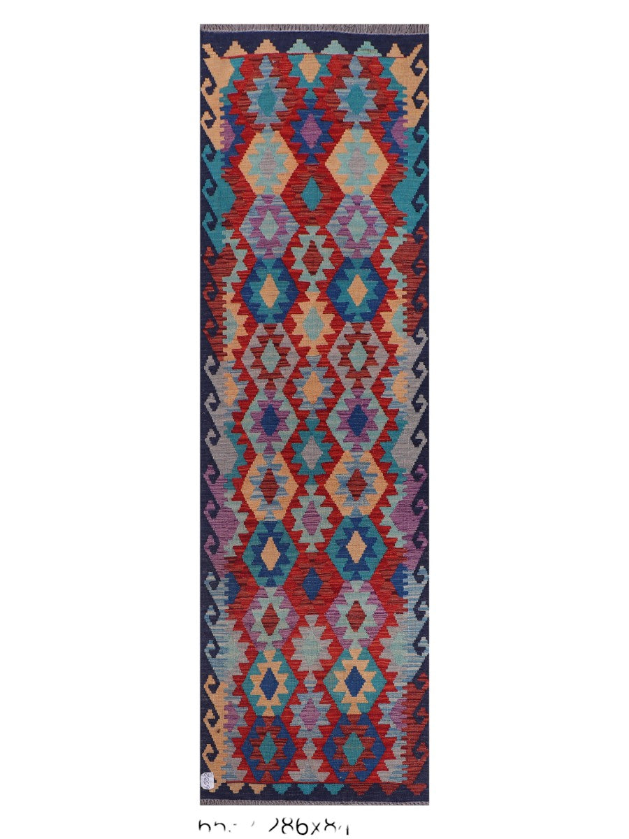 Maimana Kilim Runner - 286 x 84 cm