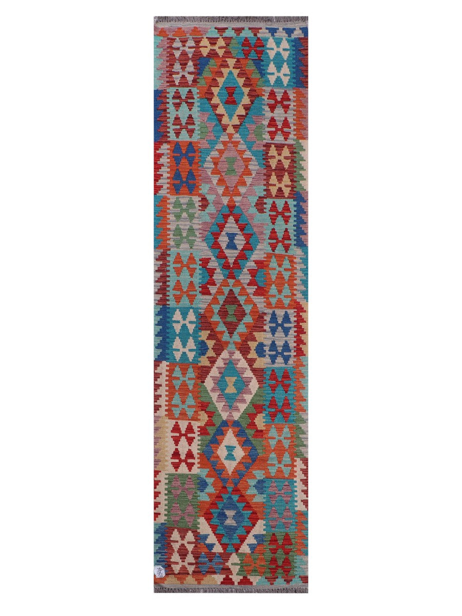Maimana Kilim Runner - 287 x 77 cm