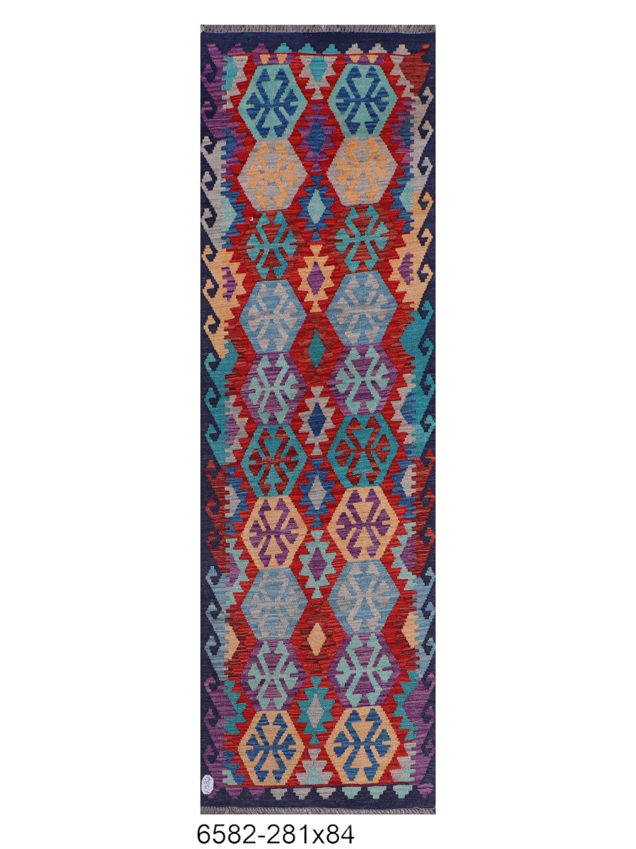 Maimana Kilim Runner - 281 x 84 cm