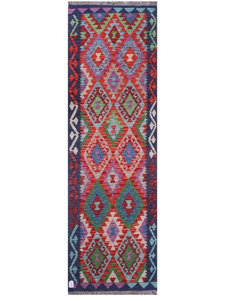 Maimana Kilim Runner - 288 x 88 cm