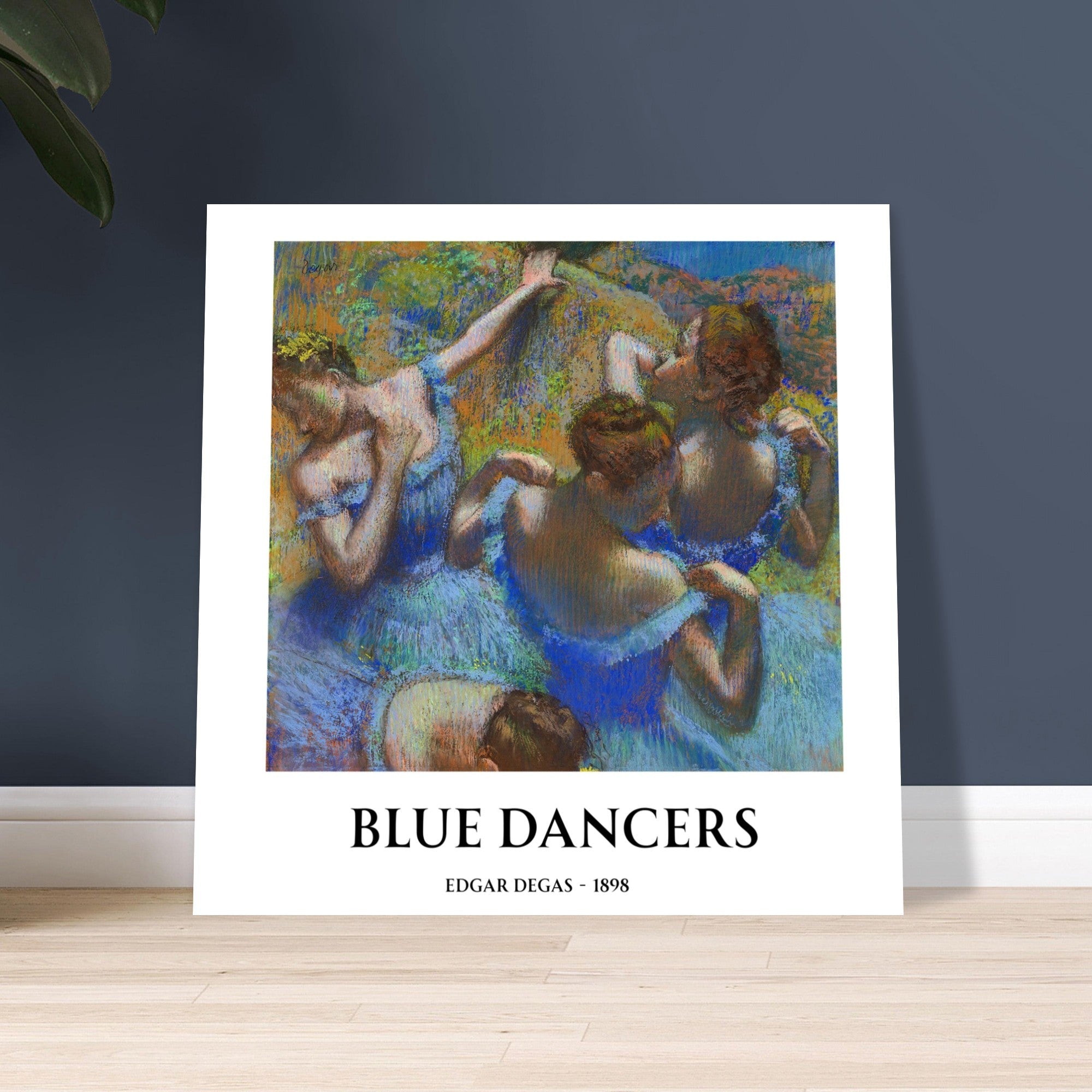 Blue Dancers by Edgar Degas – Matte Art Poster | Classical Impressionist Wall Art