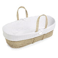 Little Green Sheep Natural Knitted Moses Basket & Mattress