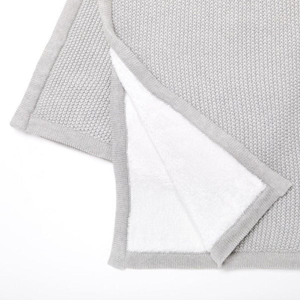Little Green Sheep Organic Knitted Fleece Baby Blanket