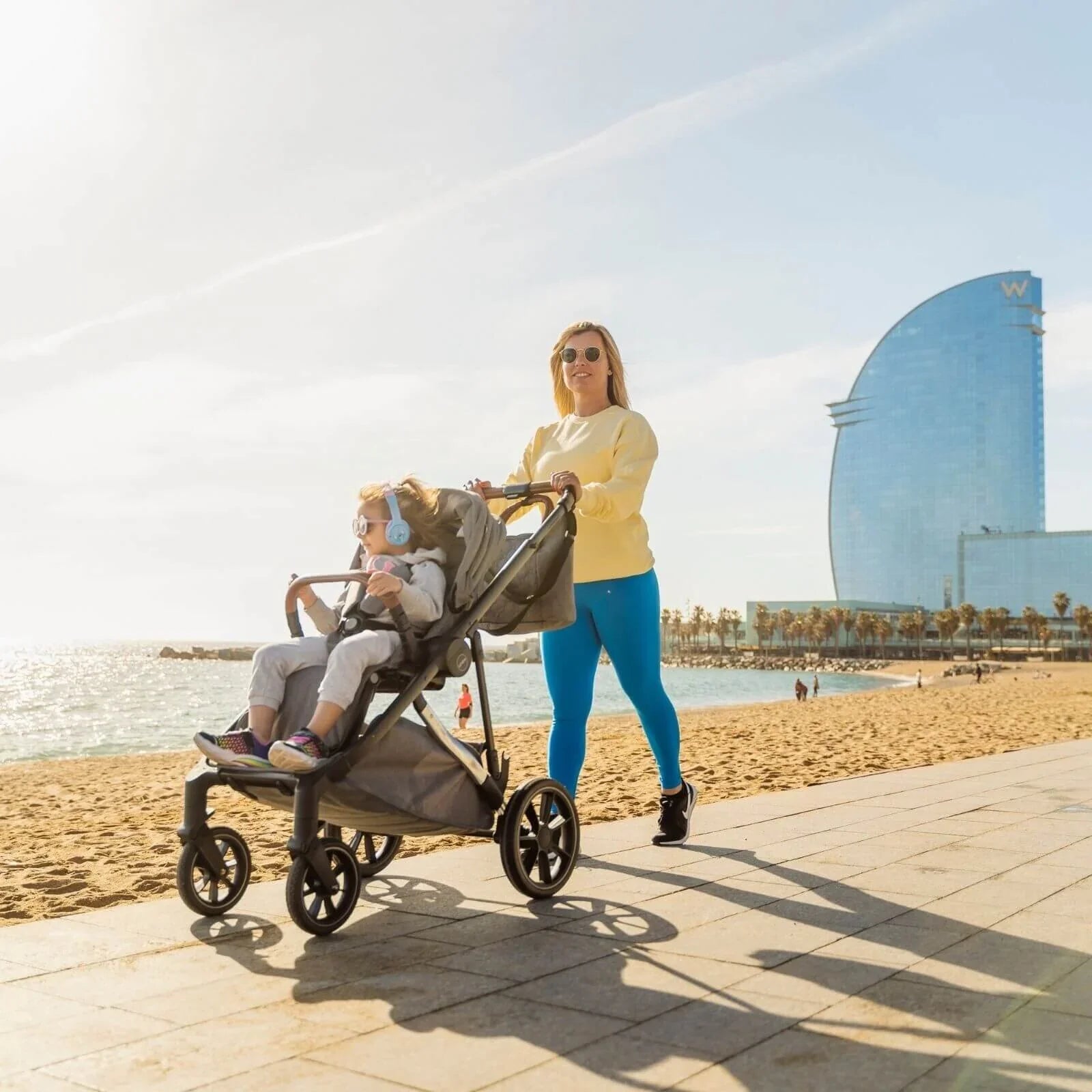 Mee-Go Uno Plus 2-in-1 Pushchair & Pram - Grey/Chrome