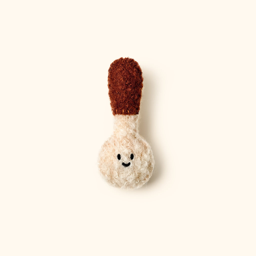 Woollen Brooch – Handcrafted Spoon and Fork Pin by LuLuFun Studio