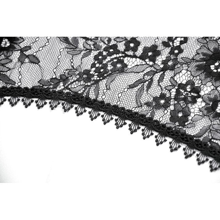 Dark In Love Gothic Lace Bell Sleeve Cape – Dragon Embroidery