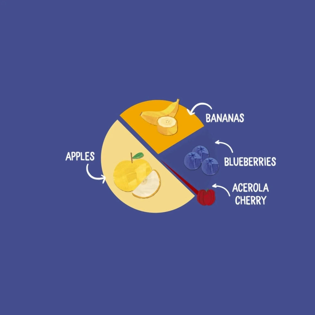 Piccolo Organic Apple Banana & Blueberry 4+ months 100g