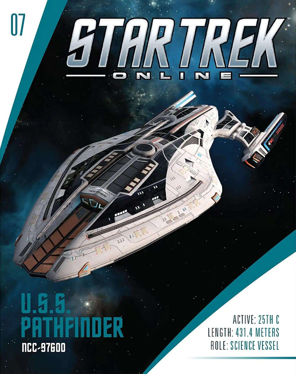 #07 U.S.S. Pathfinder NCC-97600 - Pathfinder-class Long Range Science Vessel Model Diecast Ship STO (Eaglemoss / Star Trek)