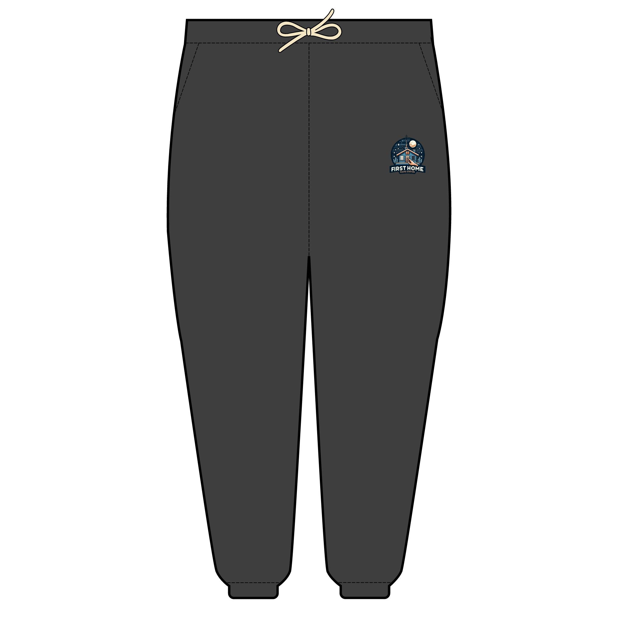 Fleece Sweatpants - First Home Radio Logo Design