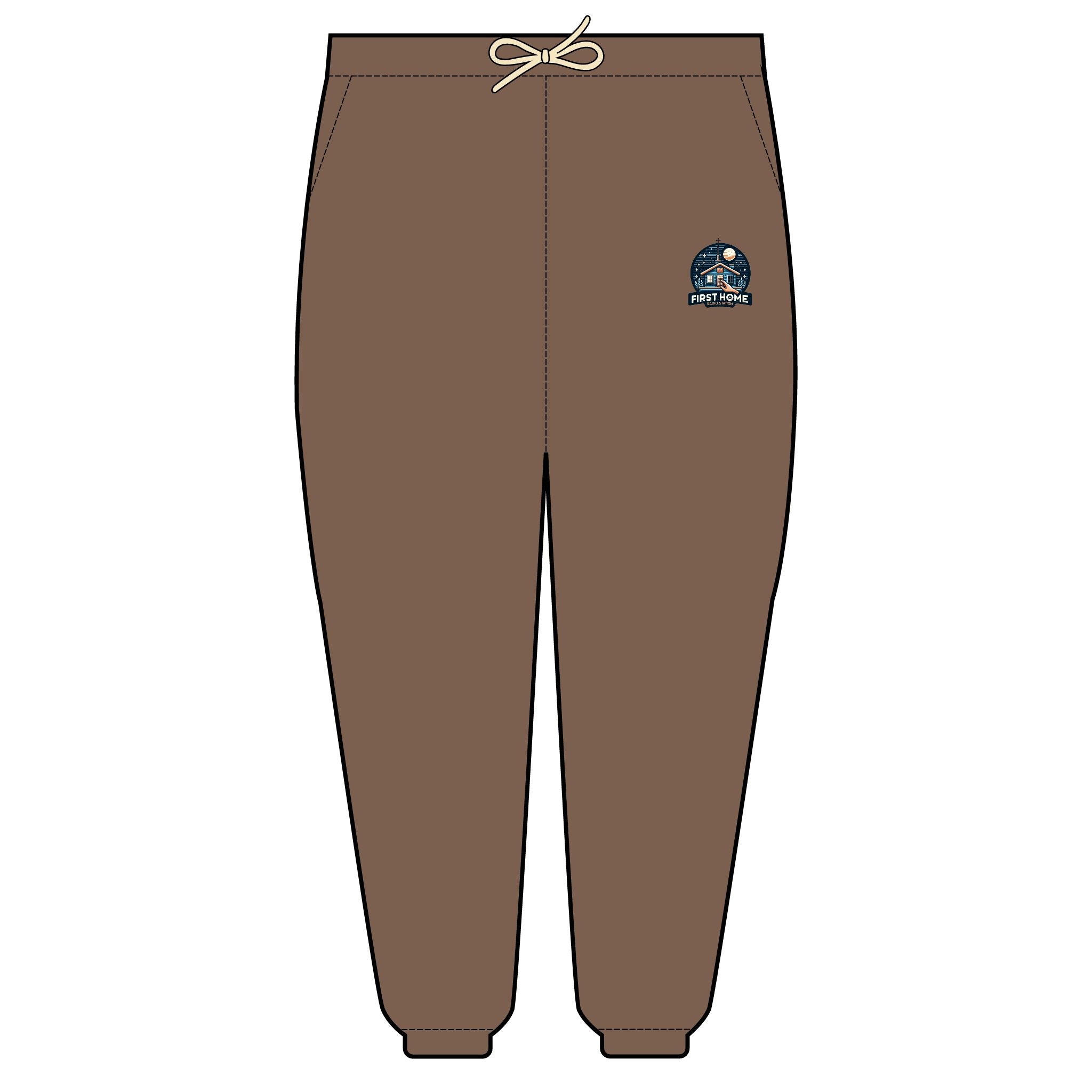 Fleece Sweatpants - First Home Radio Logo Design
