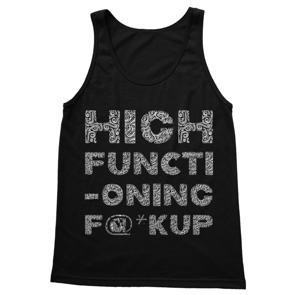 Gothic Attitude High Functioning Tank Top – 100% Cotton Fitted Vest