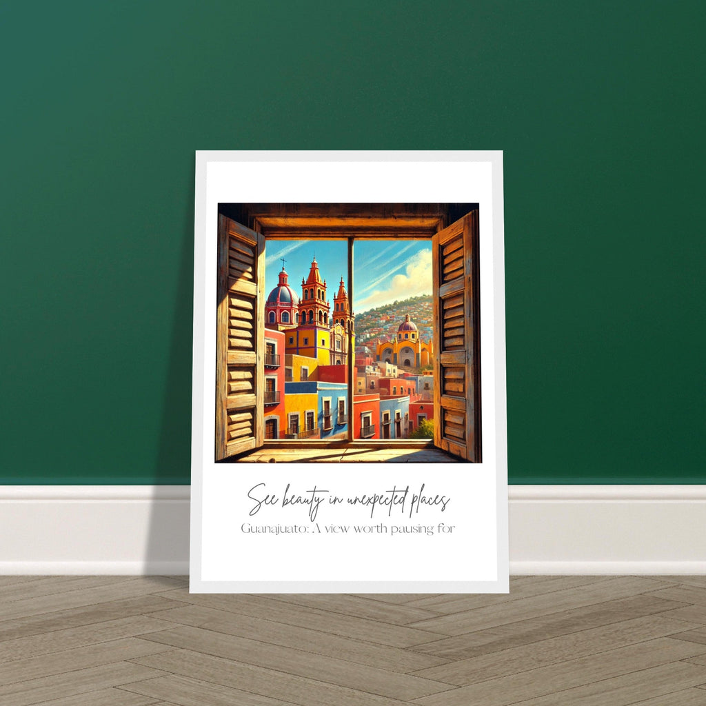 Guanajuato Mexico Framed Wall Art – Colourful Cityscape Travel Print, Spanish Architecture Decor, Vibrant Mexican Poster