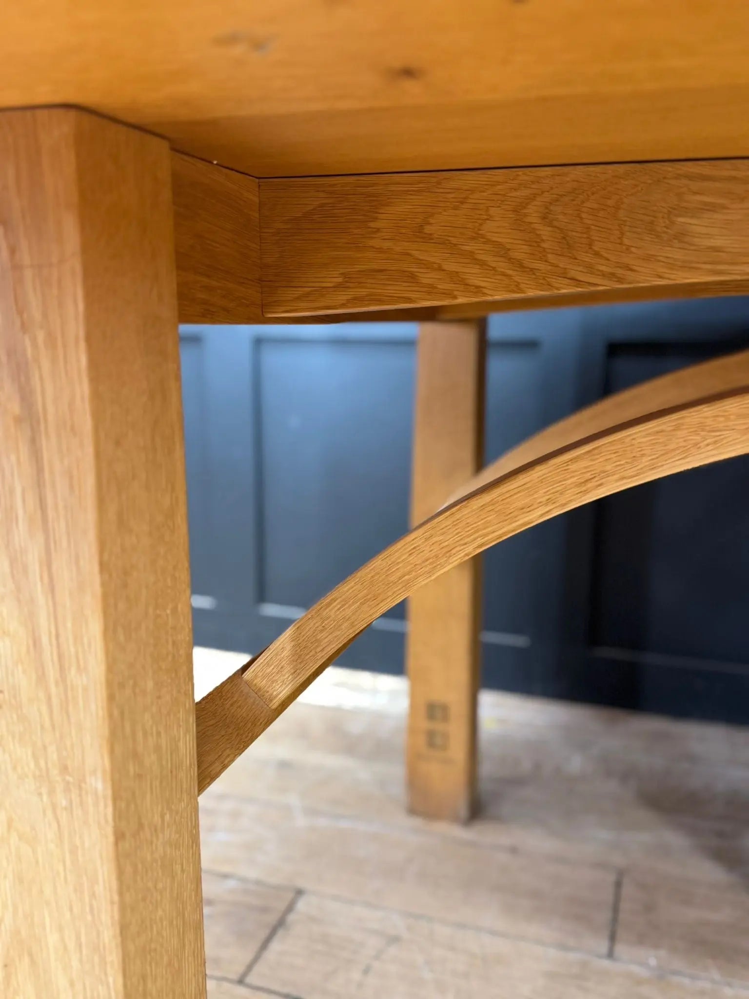 Solid Oak Oval Dining Kitchen Table 190cm – Designer David Gregson