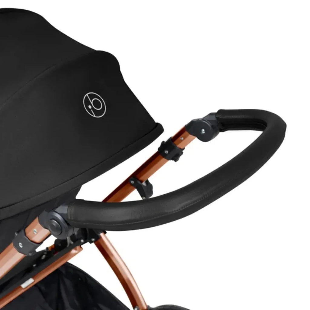 Ickle Bubba Stomp Luxe Travel System with i-Size Stratus Car Seat & ISOFIX Base 12 pcs - Bronze & Midnight & Black