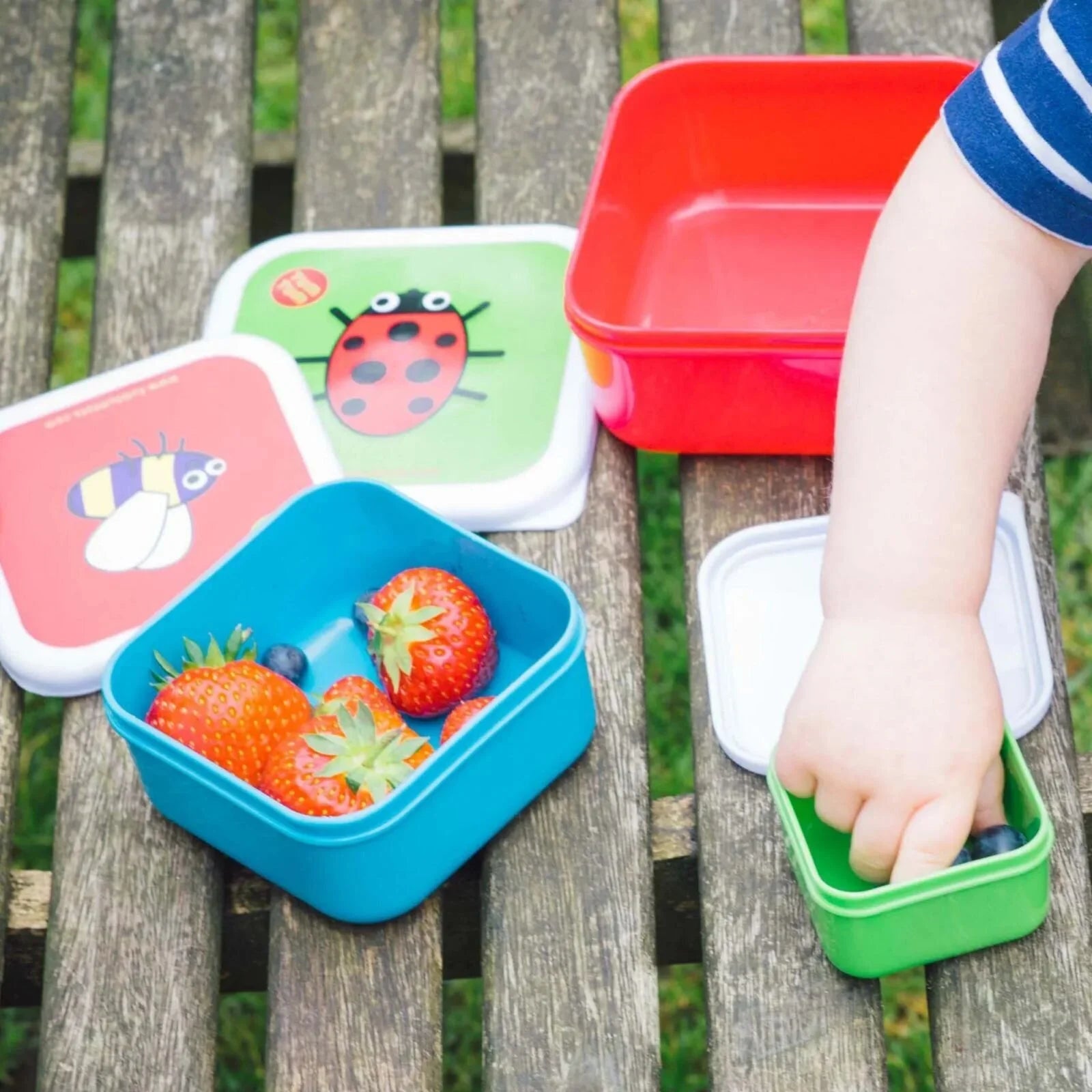 TUM TUM Nesting Snack Pots Pack of 4 - Bugs