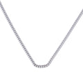 Diamonfire Diamond Cut Curb Chain Necklace with Extender – 43-45cm